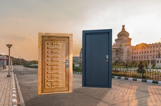 steel and wooden doors in bengaluru